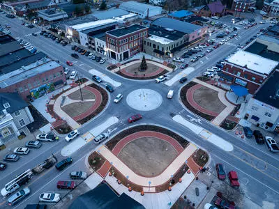 Aerial photo of Town Square