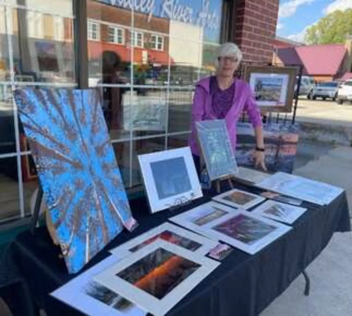 Art Vendor on Sidewalk