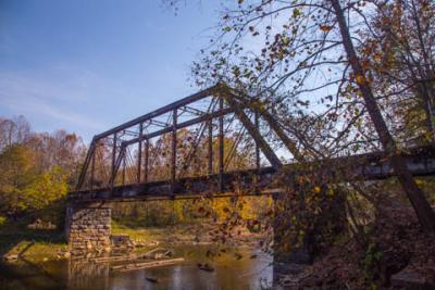 Photo of the Old Trestle Bridge on the Murphy River Walk in Murphy NC