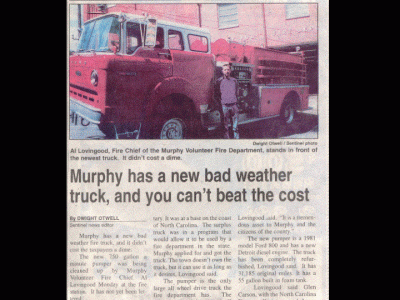 Murphy has new bad weather truck you can't beat