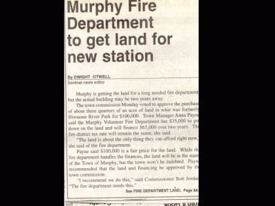 Fire Dept getting land for new station